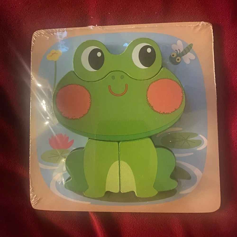 Puzzles-Wooden-Animals-6 total-wrapped - Picture 3 of 7